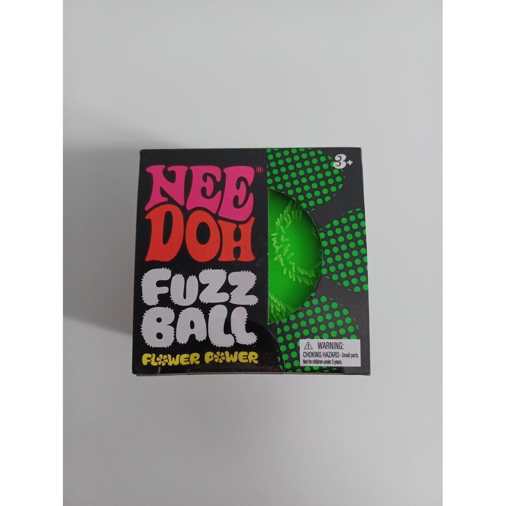 Needoh Fuzz Ball Flower Power Green New In Box Schylling
